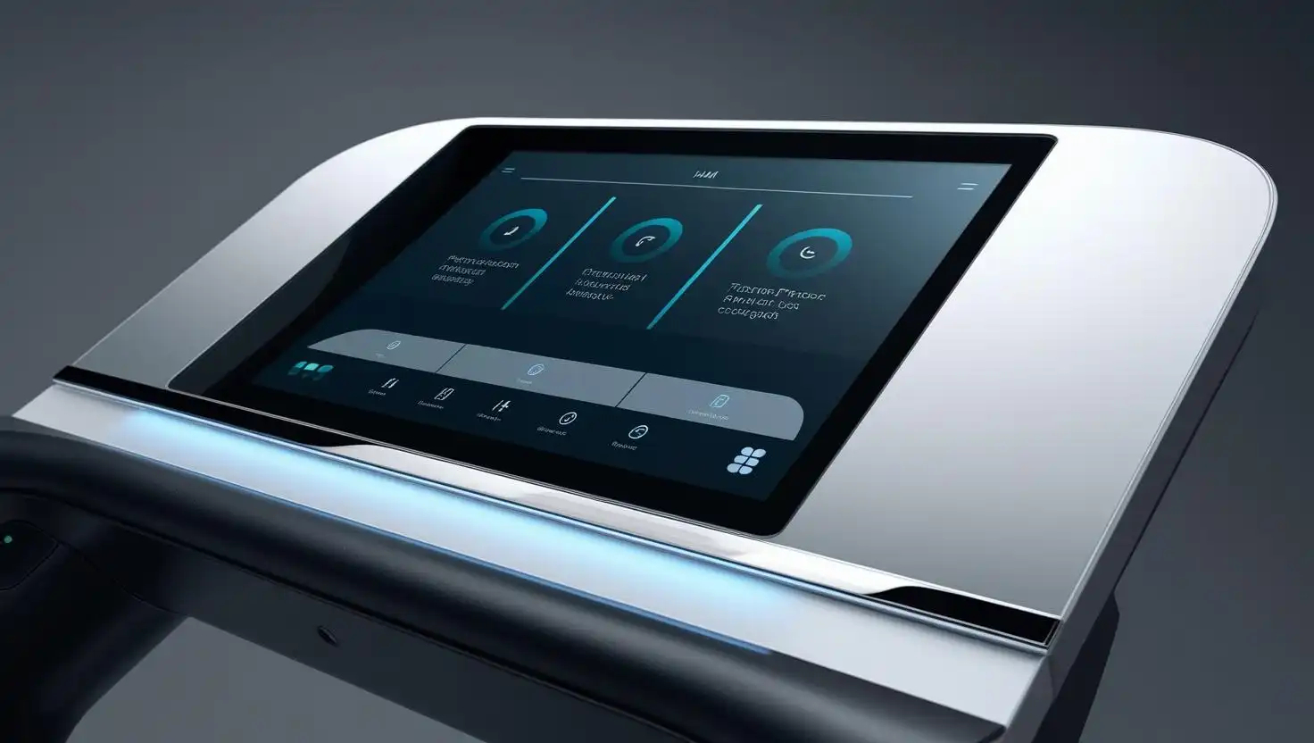 HMI System | EVYTRA HMI control made of glass - Display fitness device